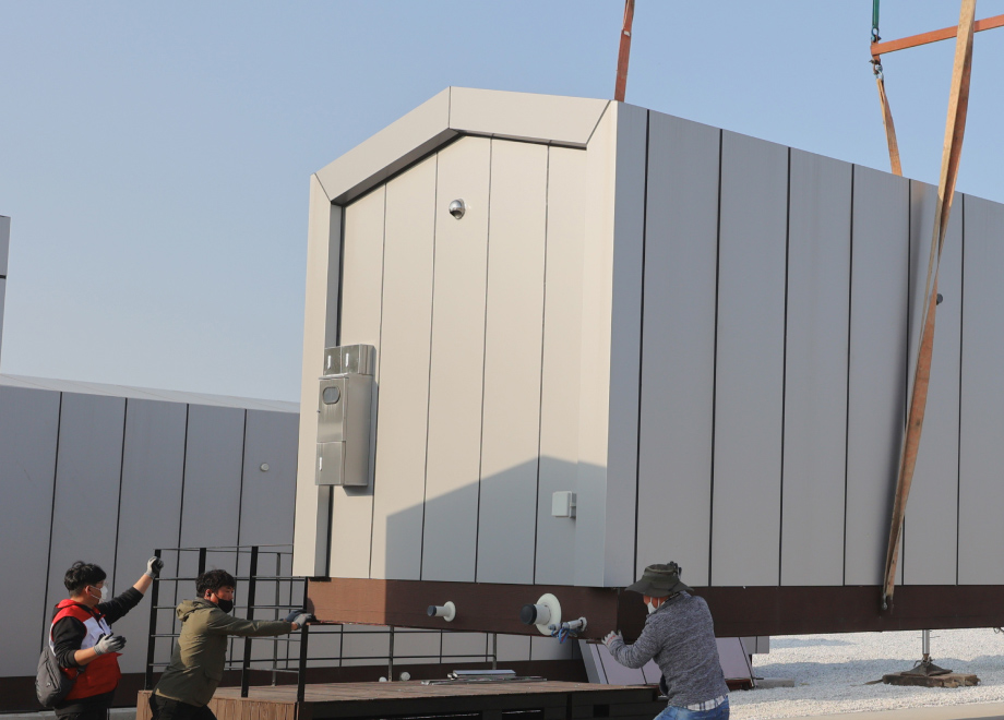 임시 주거시설 지원 이미지